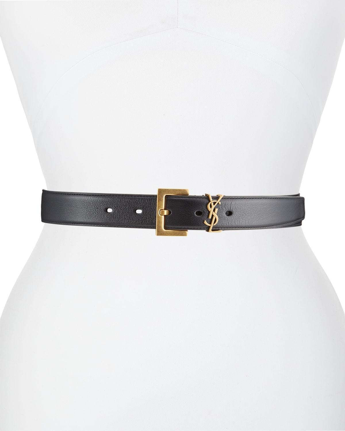 Box Laque YSL Leather Belt Product Image