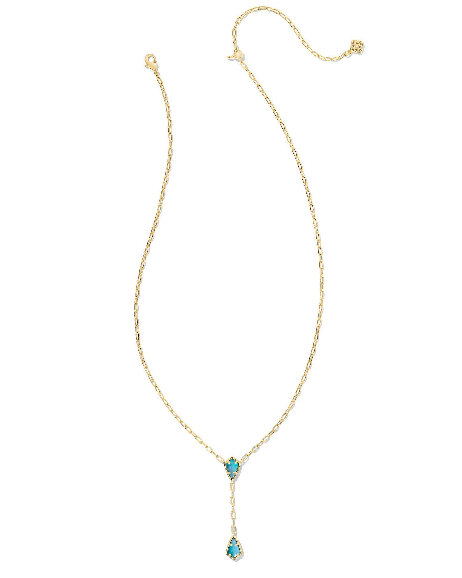 Camry Gold Y Necklace in Azalea Illusion Product Image