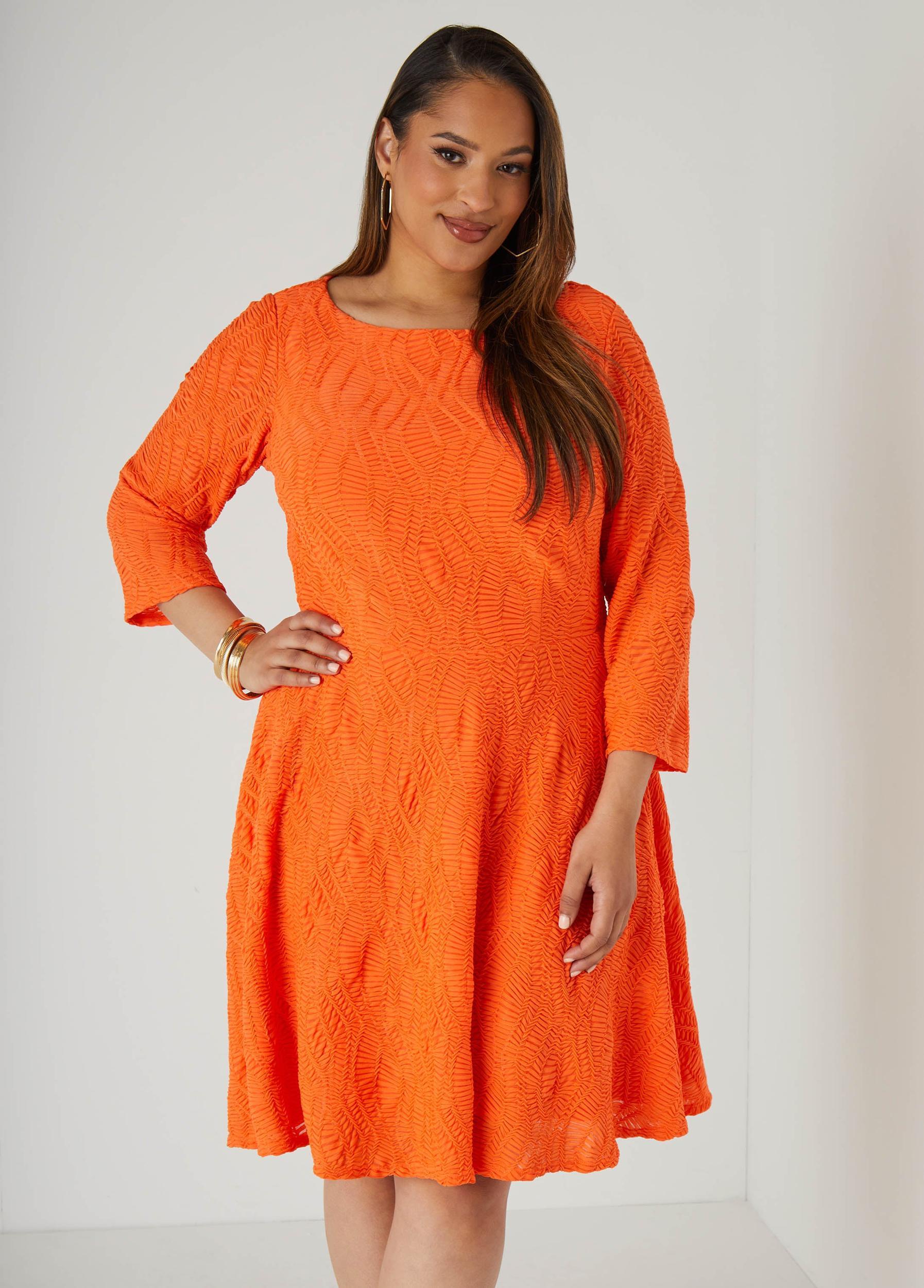 Textured Knit A Line Dress Product Image