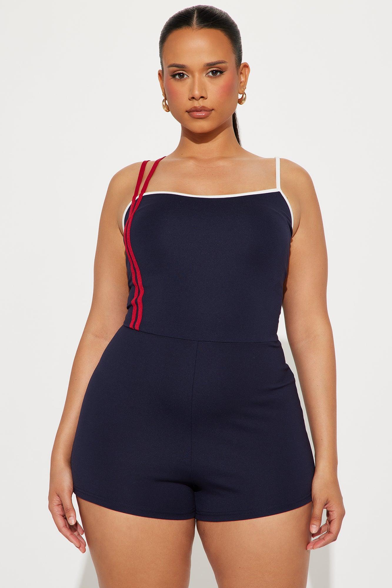 Destiny Is Mine Romper - Navy/combo Product Image