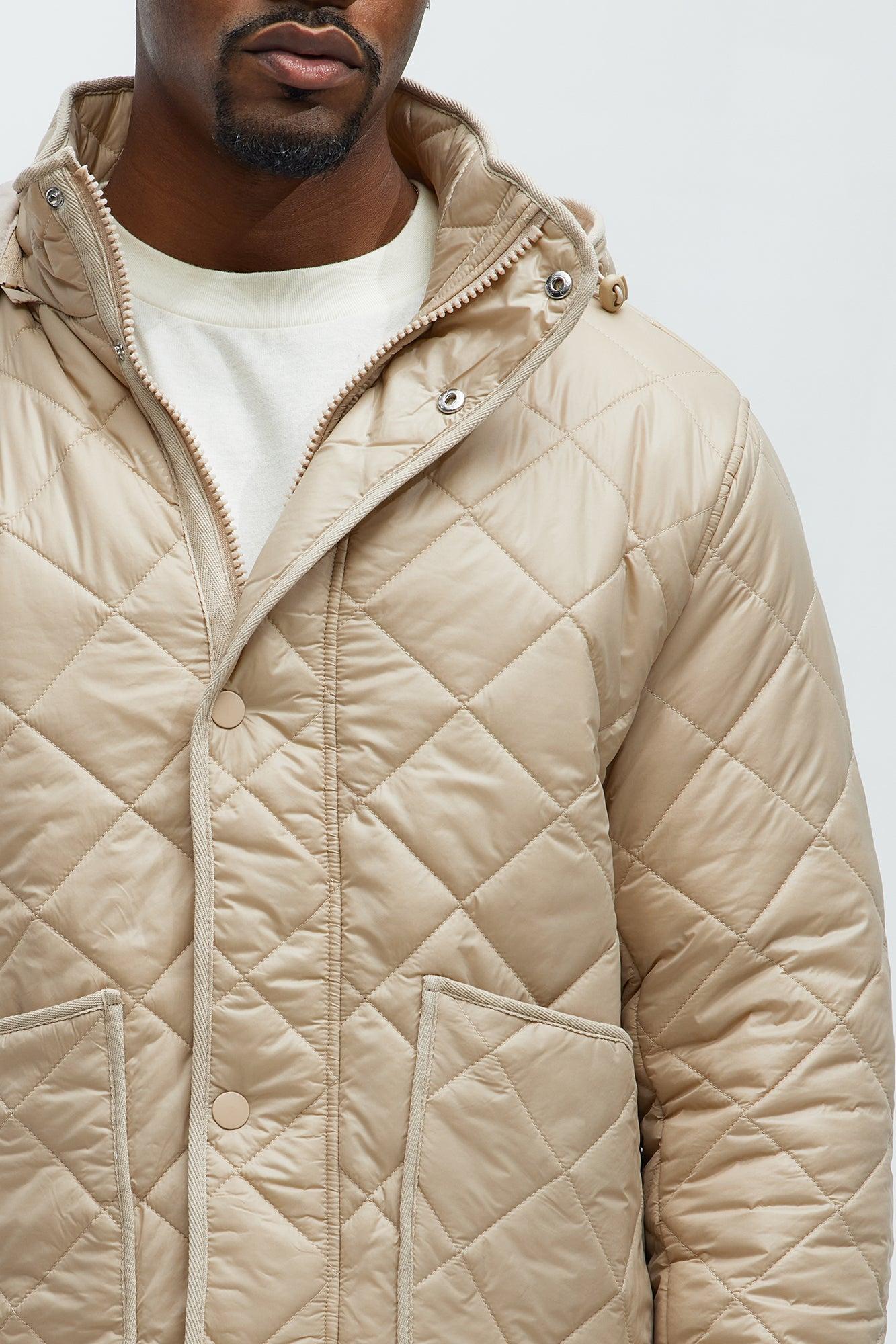 Better By Myself Quilted Jacket - Tan Product Image