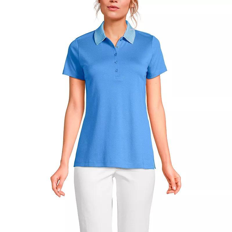 Womens Lands End Supima Cotton Polo Shirt Product Image