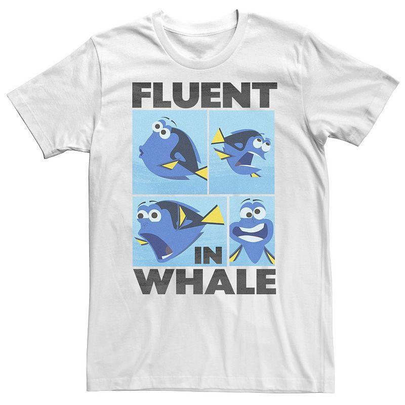 Big & Tall Disney / Pixar Finding Dory "Fluent in Whale" Tee, Men's, Size: Large Tall, White Product Image