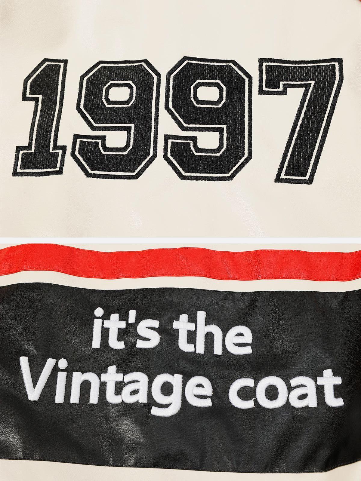 Aelfric Eden Color Block Motorcycle Jacket Product Image