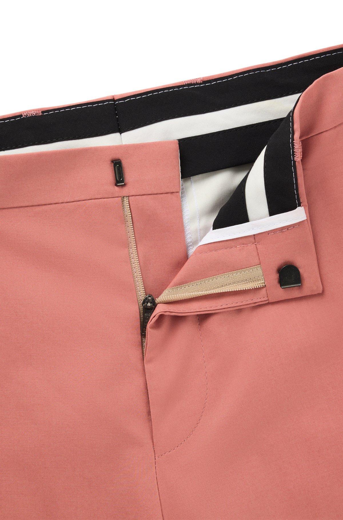 Extra-slim-fit trousers in paper-touch stretch cotton Product Image