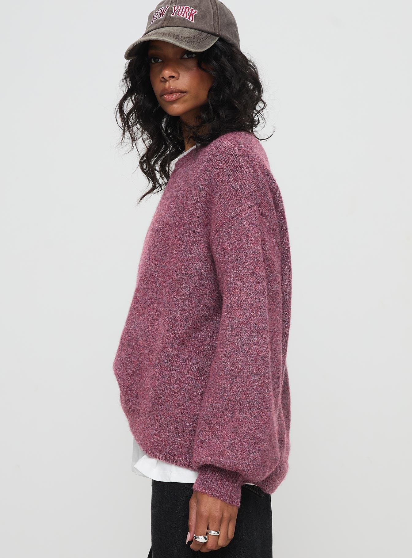 Ryanna Sweater Burgundy Product Image