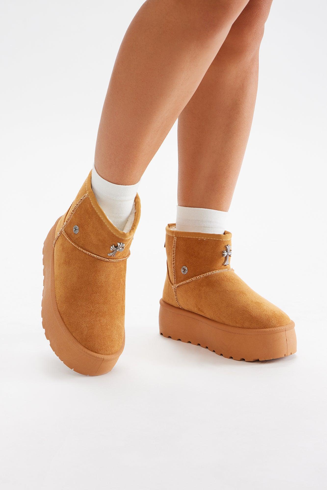 Brooke Platform Booties - Camel Product Image