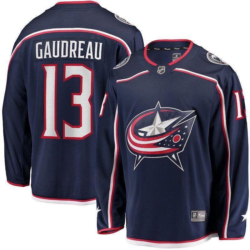 Mens Fanatics Branded Johnny Gaudreau Columbus Blue Jackets 2022 Breakaway Player Jersey Product Image