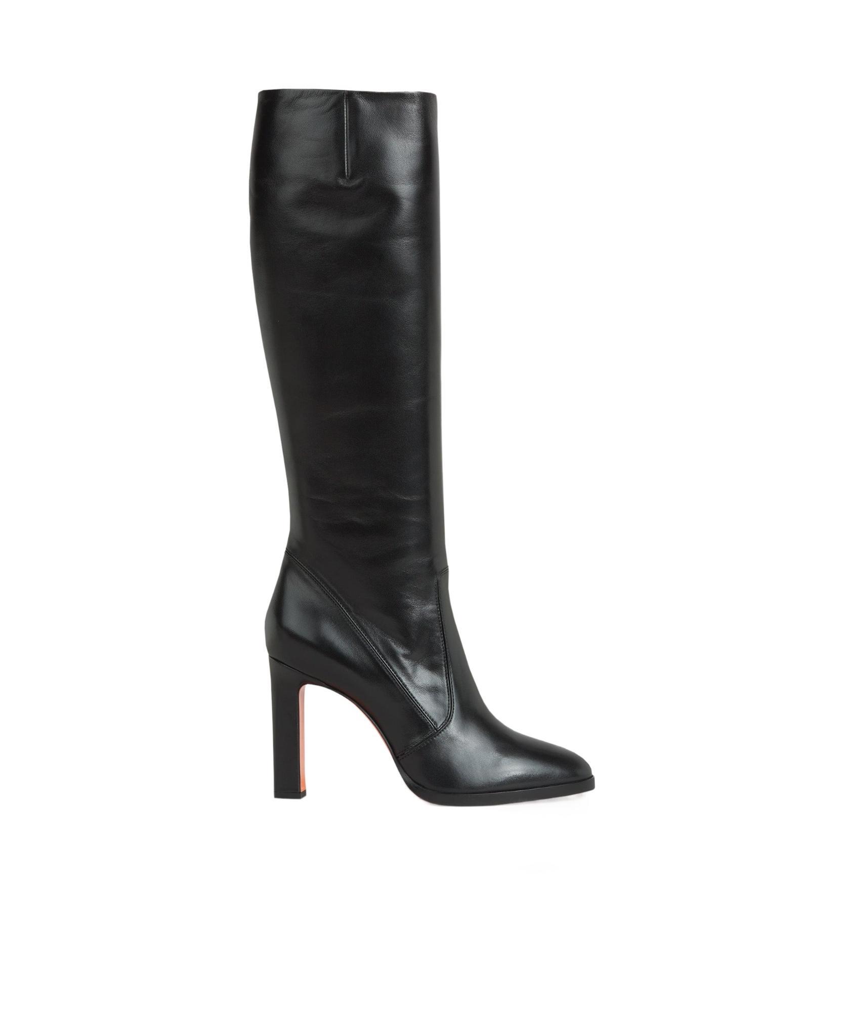 SANTONI High-heeled Short Boots In Black Product Image