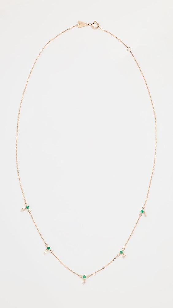 Adina Reyter 14k Diamond Drop Station Necklace | Shopbop Product Image