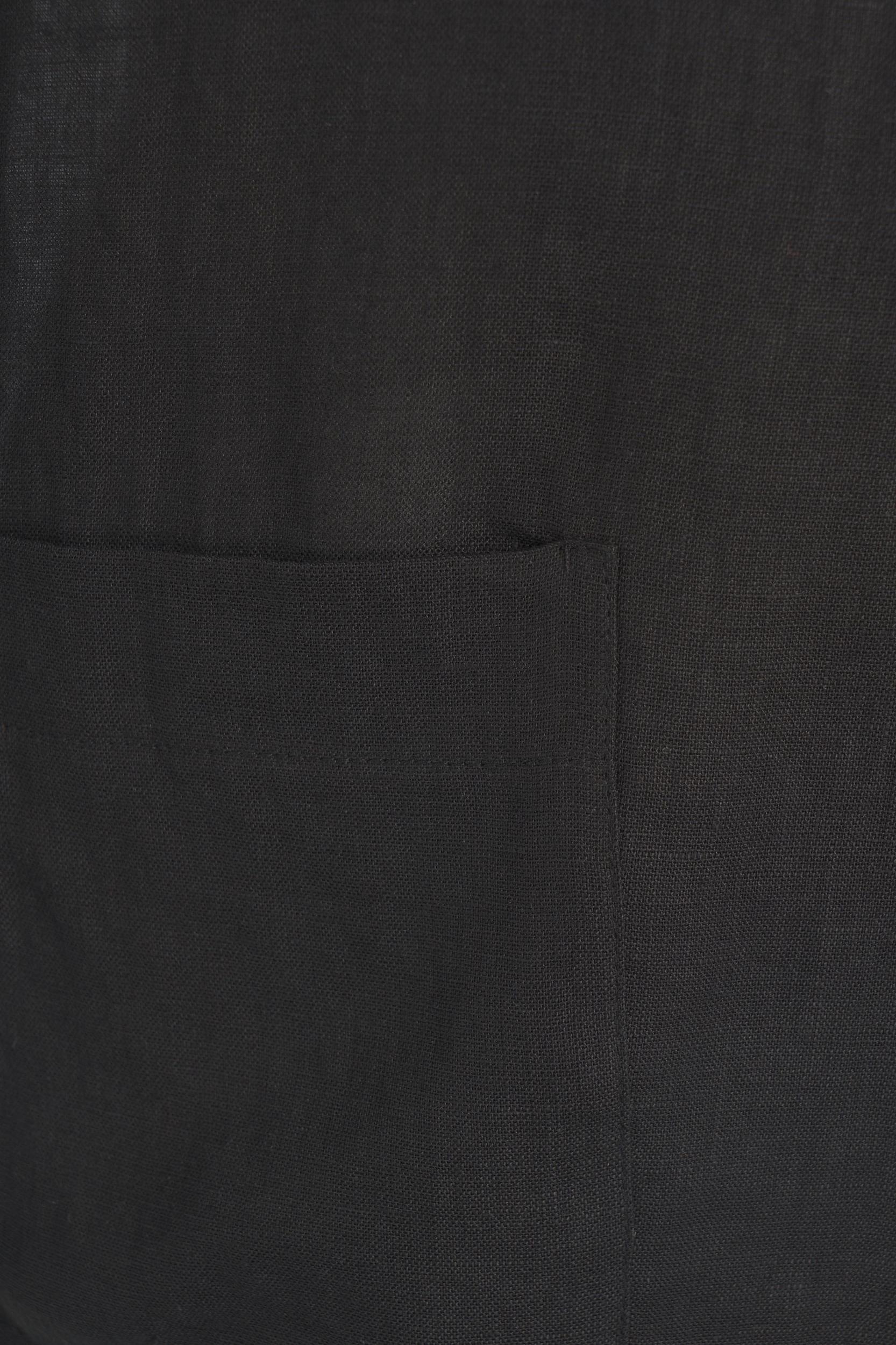 Single-breasted linen blazer Product Image
