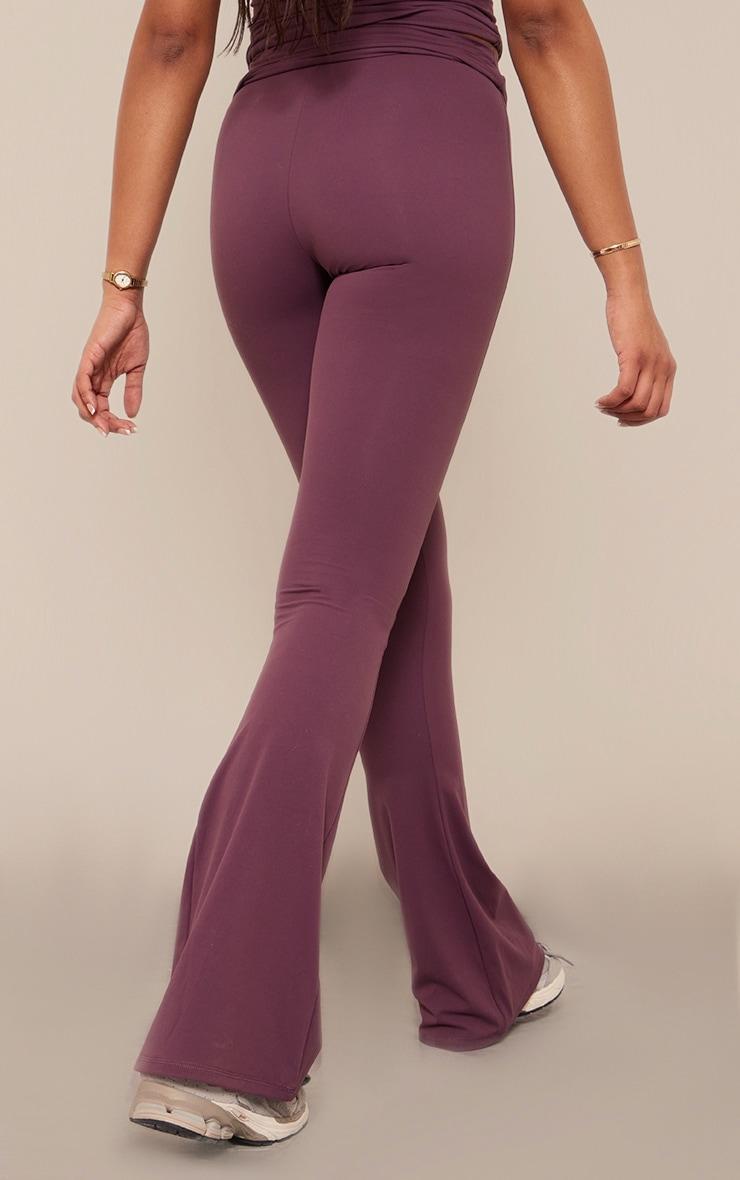 Tall Eggplant Core Collection Tab Snatched Sculpt Foldover Pants Product Image