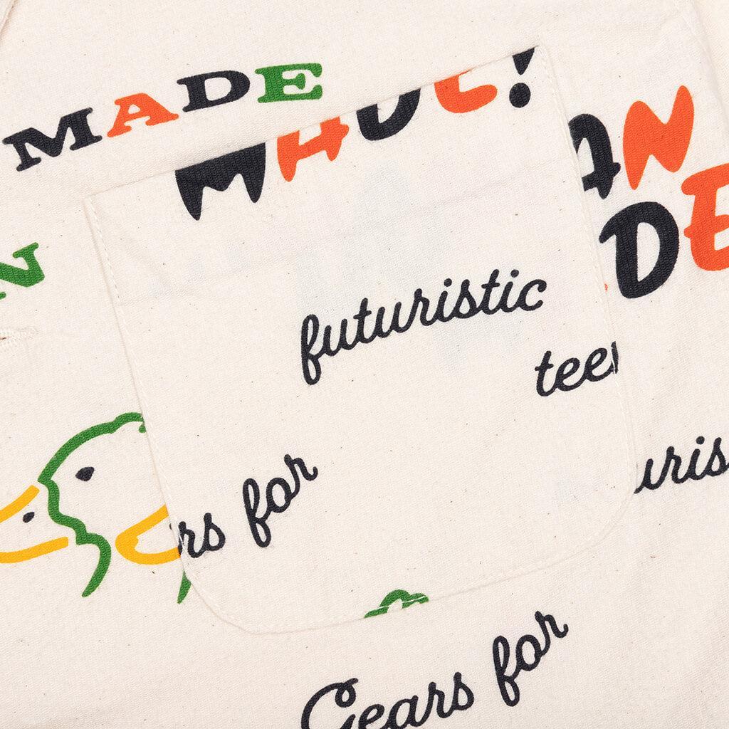 Printed Jacket - White Male Product Image