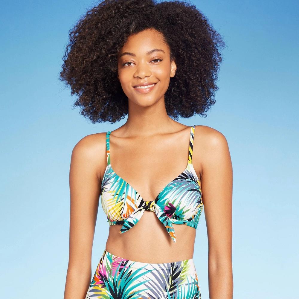 Women's Tie-Front Underwire Bikini Top - Shade & Shore™ Product Image