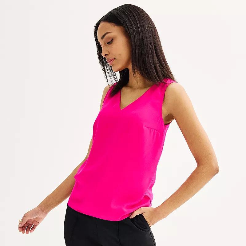 Womens Petite Nine West V-Neck Tank Top Product Image