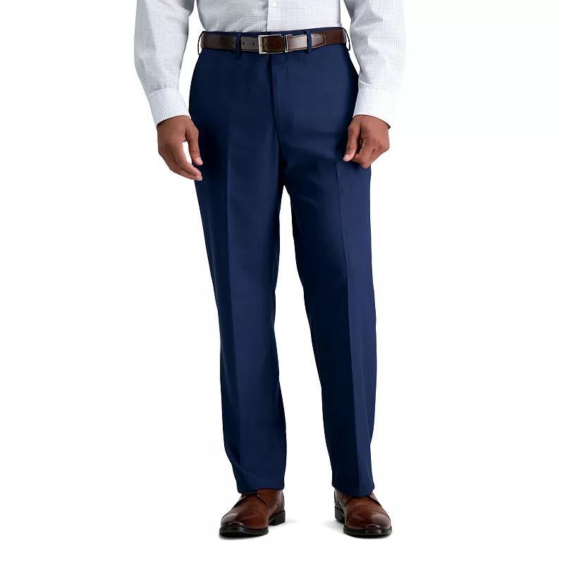 Men's J.M. Haggar® Premium Classic-Fit Flat-Front Stretch Suit Pants, Size: 38X29, Blue Weave Product Image