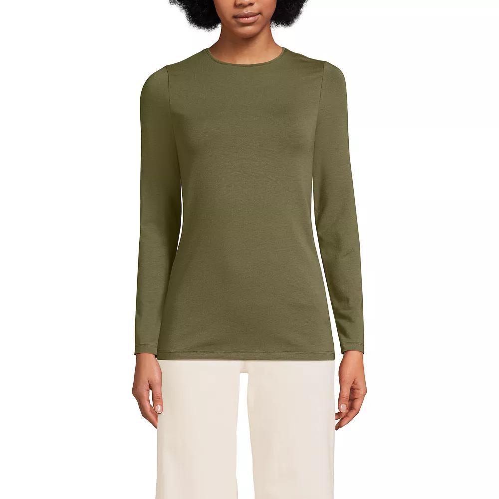 Women's Lands’ End Long Sleeve Crewneck Top,  Product Image