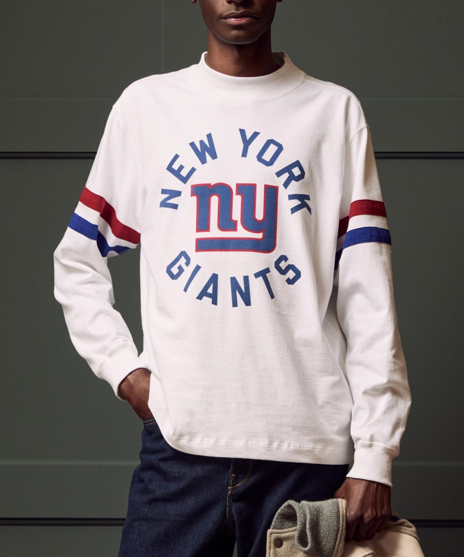 Todd Snyder by Fanatics for NFL Giants Premium Jersey Mock Neck Tee Product Image