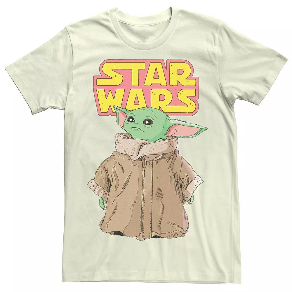 Men's Star Wars The Mandalorian The Child Cute Stare Logo Tee,  Product Image
