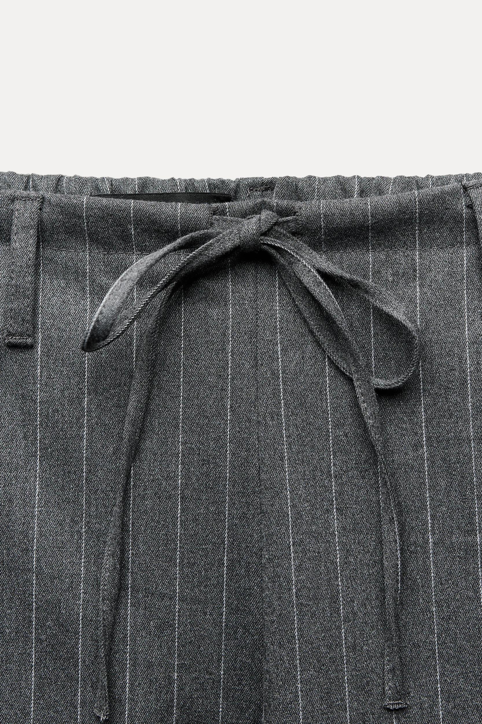 STRIPED DRAWSTRING PANTS Product Image