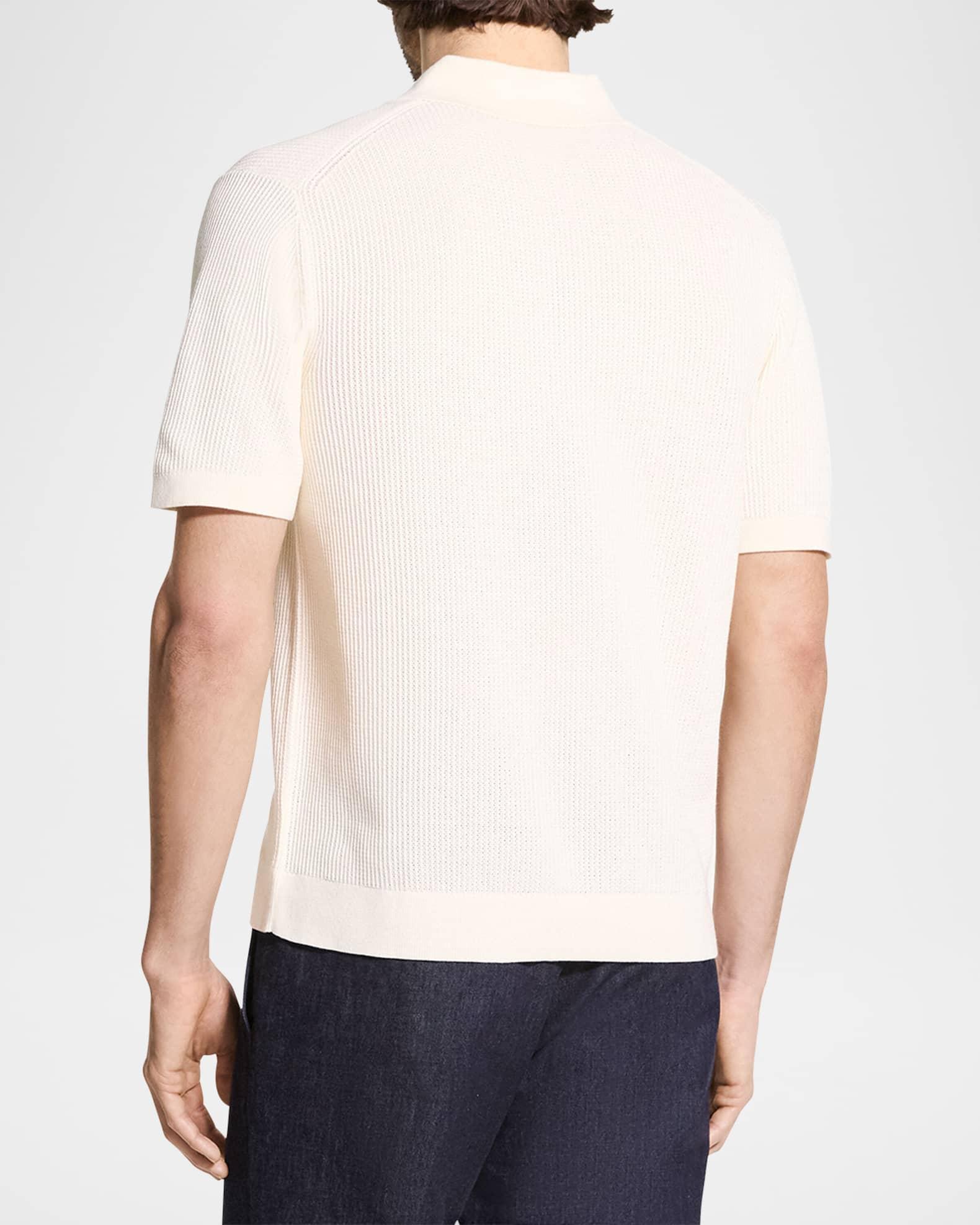 Men's Cotton Mesh Polo Shirt Product Image