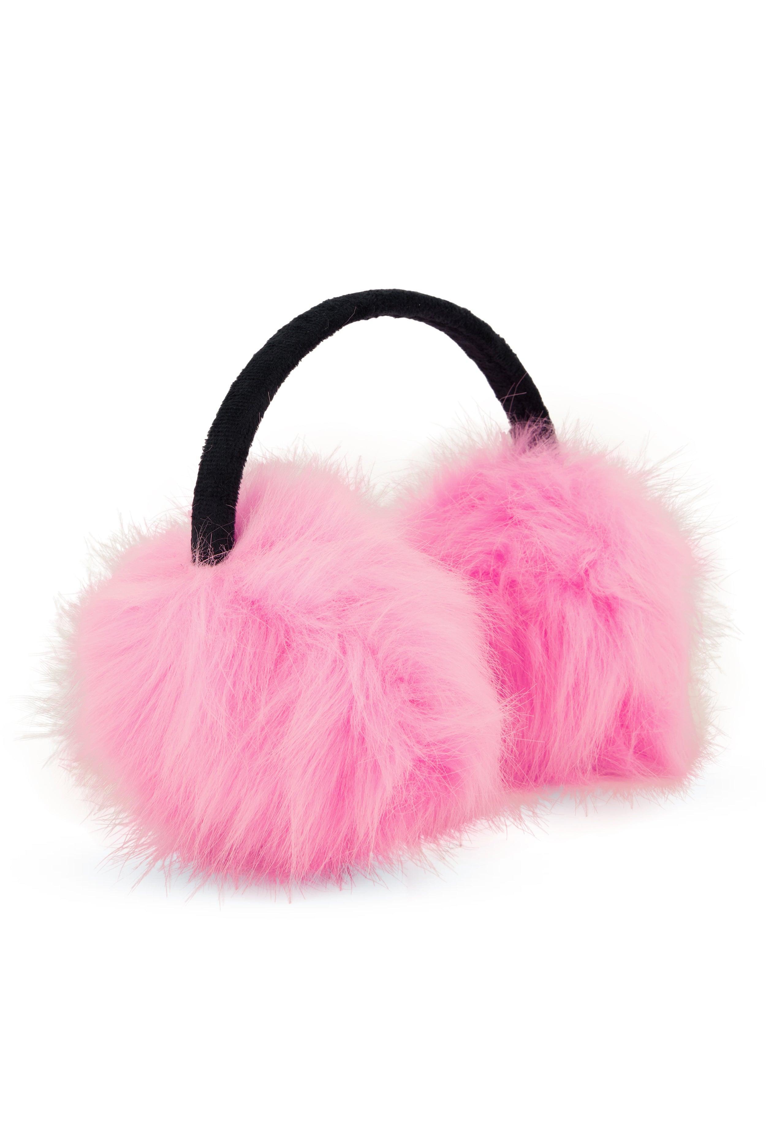 Oversized Faux Fur Earmuffs Female Product Image