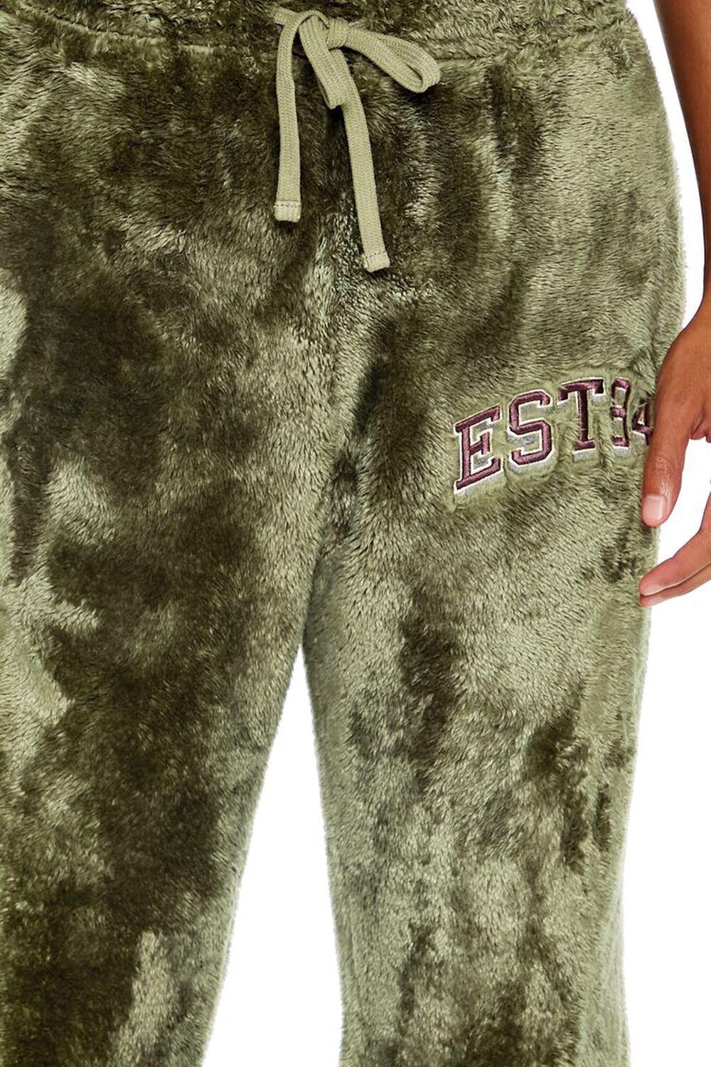 Faux Fur EST84 Patch Joggers | Forever 21 Product Image