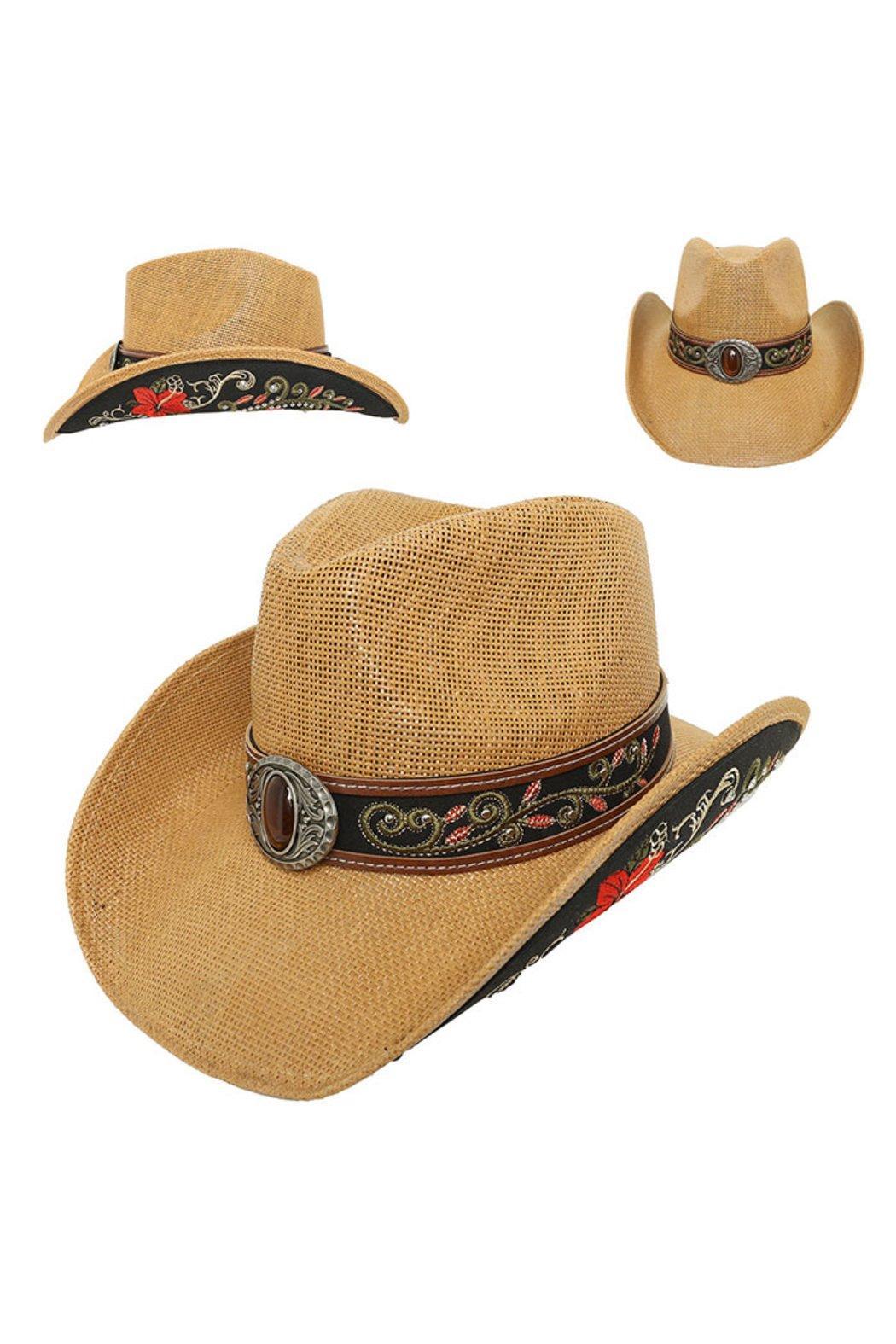Embroidered Cowboy Hat Product Image