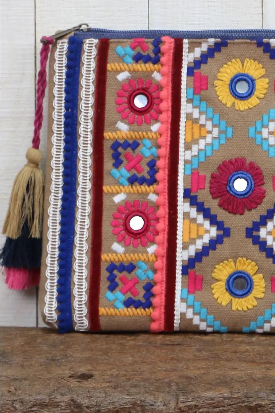 Embroidered Clutch Bag Product Image