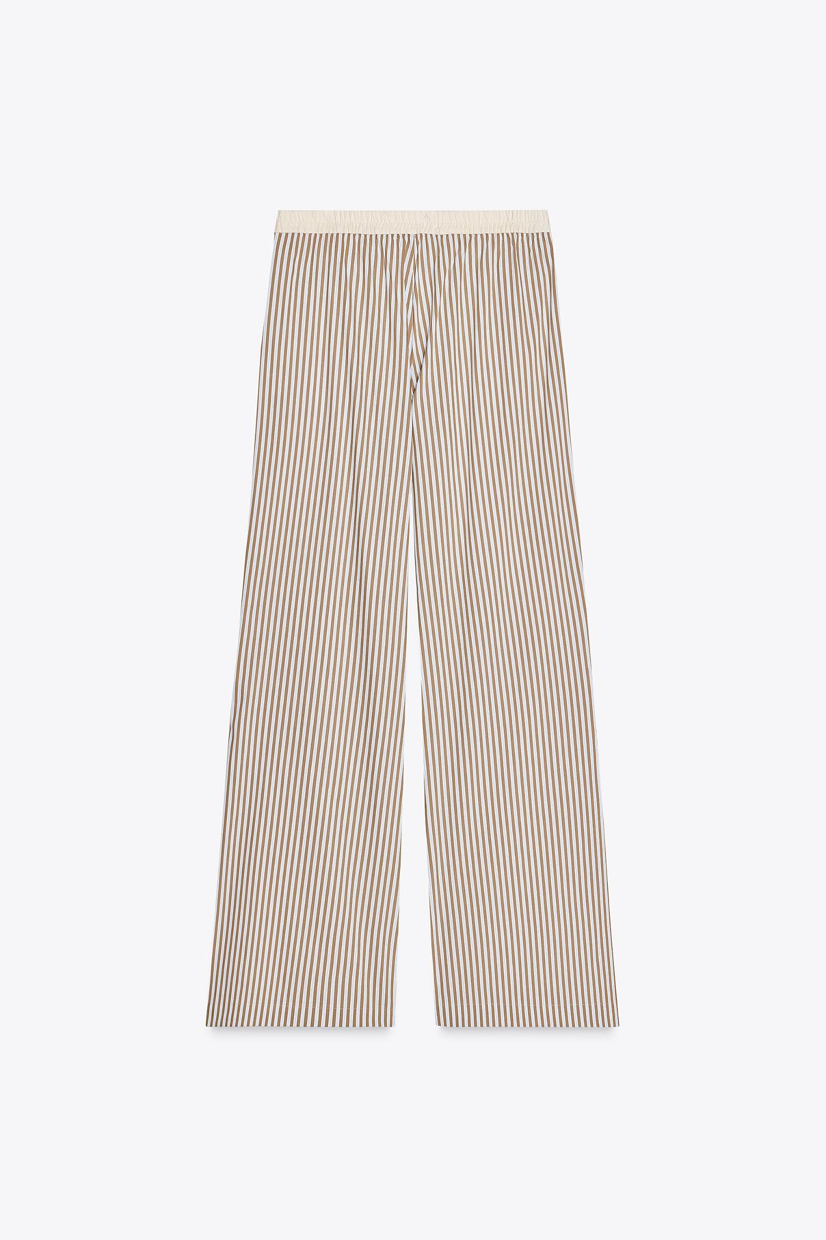CONTRAST STRIPE PAJAMA PANTS Product Image