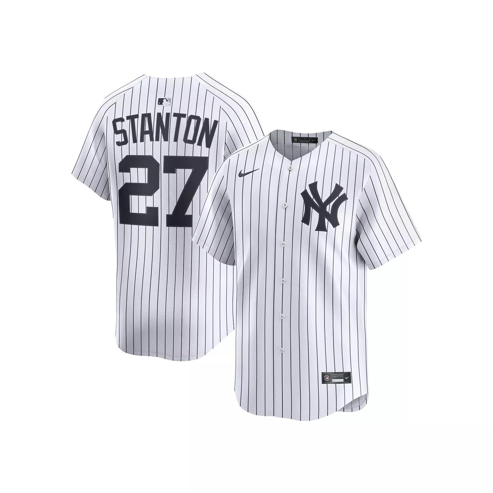 Men's Nike Giancarlo Stanton White New York Yankees Home Limited Player Jersey,  Product Image