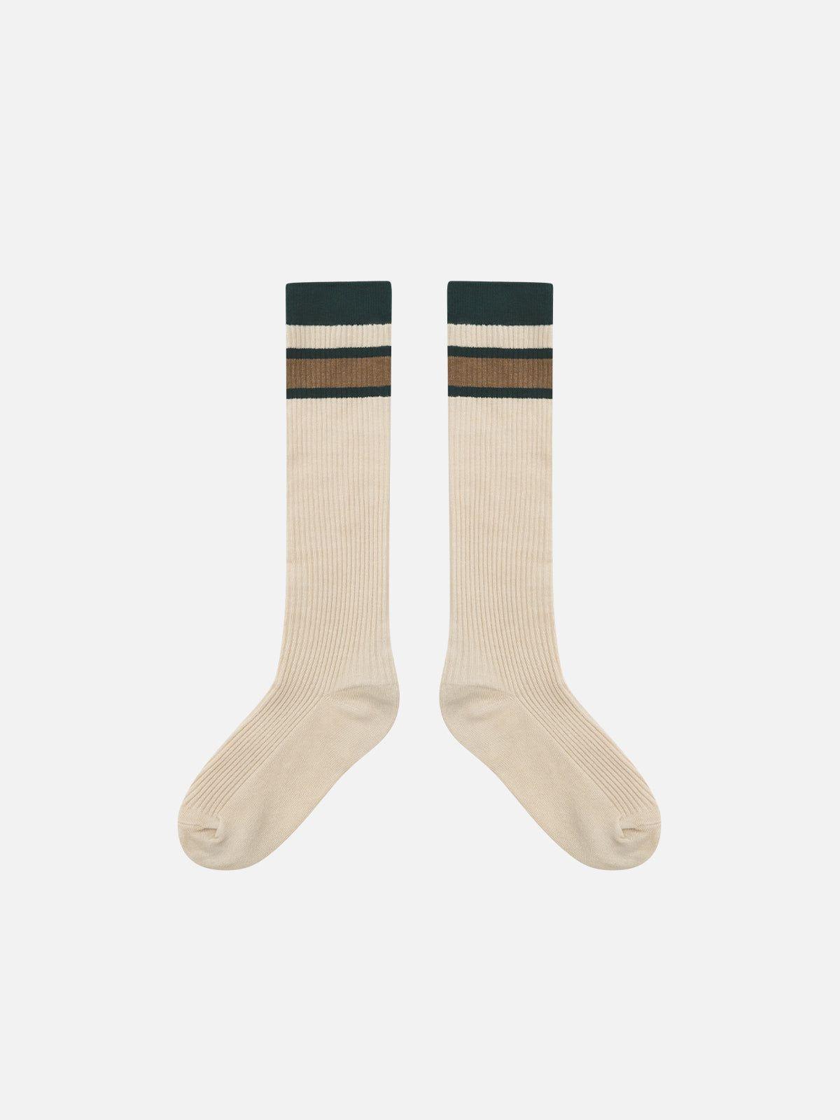Color Blocking Stripe Socks Product Image