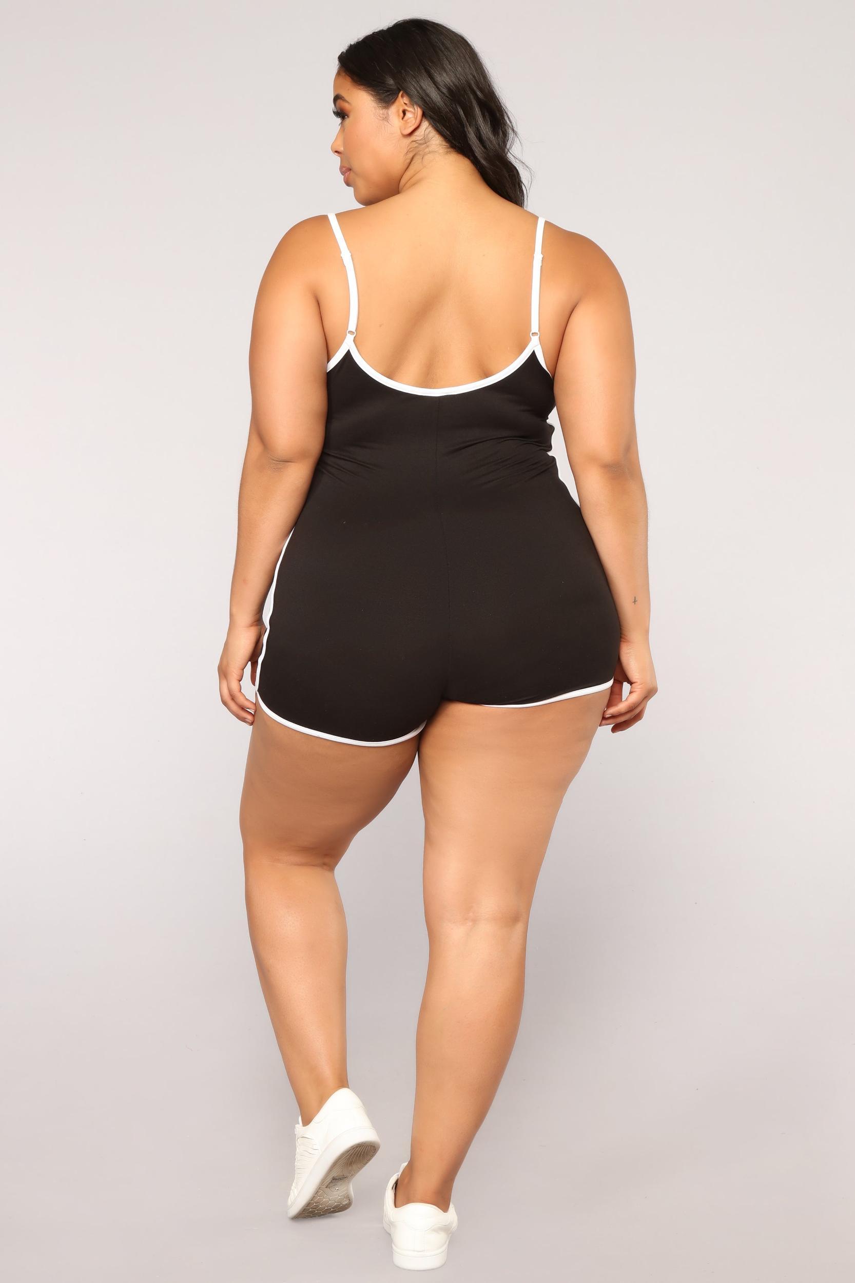 Go The Extra Mile Active Romper - Black Product Image