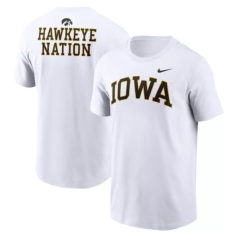 Men's Nike White Iowa Hawkeyes Blitz 2-Hit T-Shirt,  Product Image