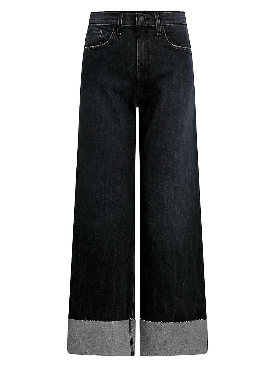 Womens Jodie Wide-Leg Cuffed Jeans Product Image