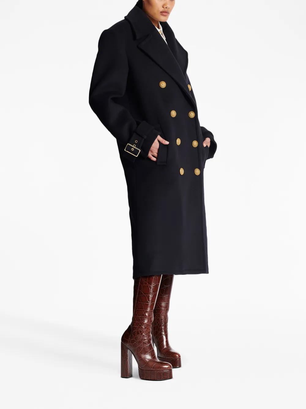 double-breasted wool coat Product Image