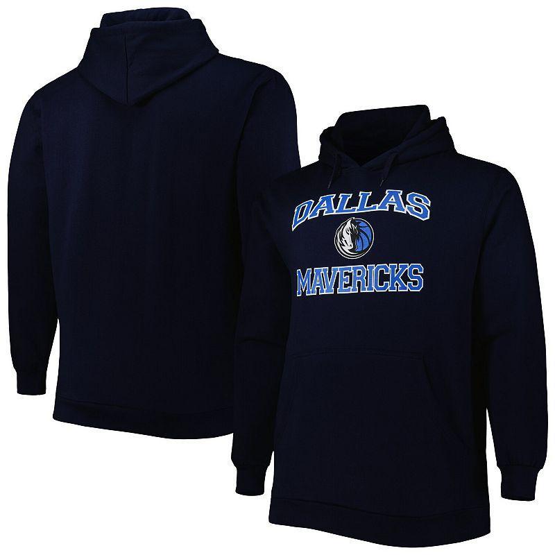 Mens Dallas Mavericks Big & Tall Heart & Soul Pullover Hoodie Blue Product Image