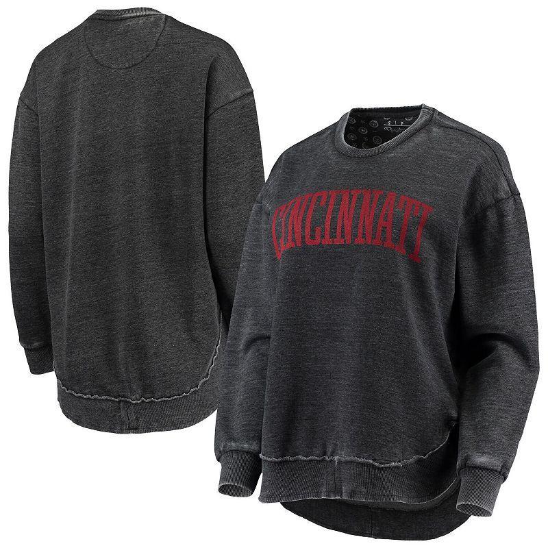 Womens Pressbox Cincinnati Bearcats Vintage Wash Pullover Sweatshirt Product Image