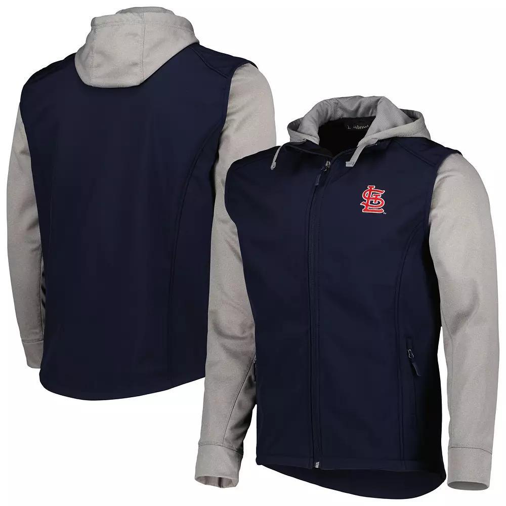 Men's Dunbrooke Navy/Heather Gray St. Louis Cardinals Alpha Full-Zip Jacket, Size: Large, Blue Product Image