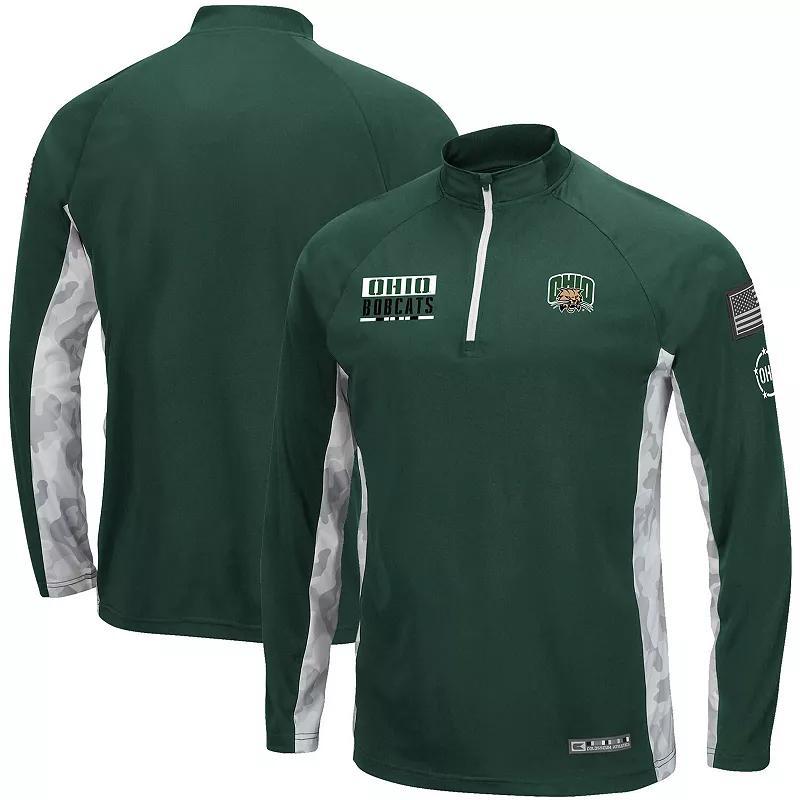 Mens Colosseum /Camo Colorado State Rams OHT Military Appreciation Snow Cruise Raglan Quarter-Zip Top Product Image