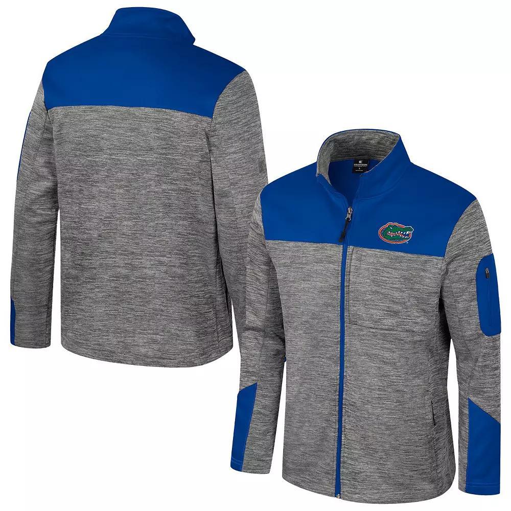 Men's Colosseum Gray/Royal Florida Gators Guard Full-Zip Jacket,  Product Image