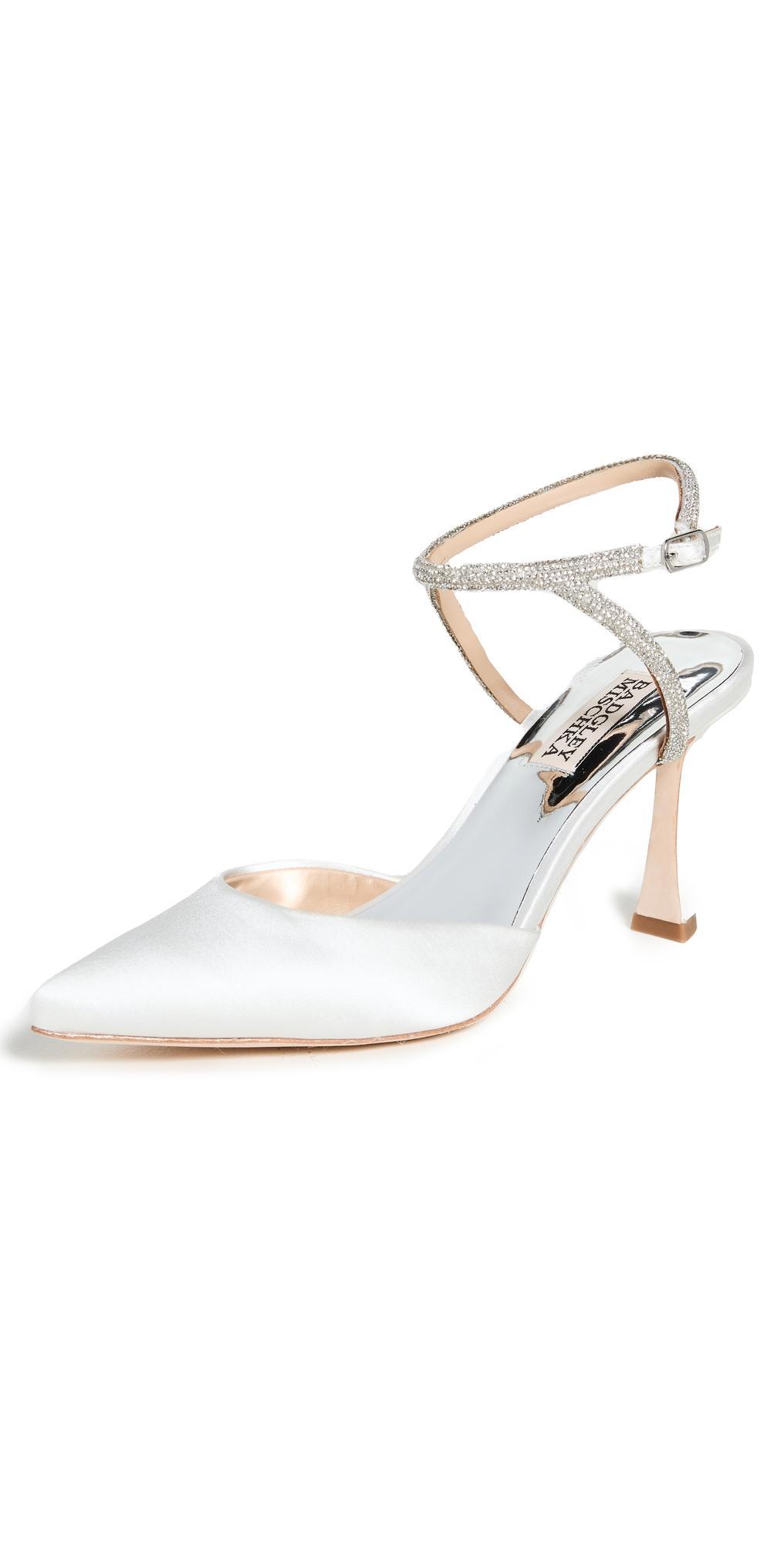 Badgley Mischka Kamilah Pumps Soft White 11 Product Image