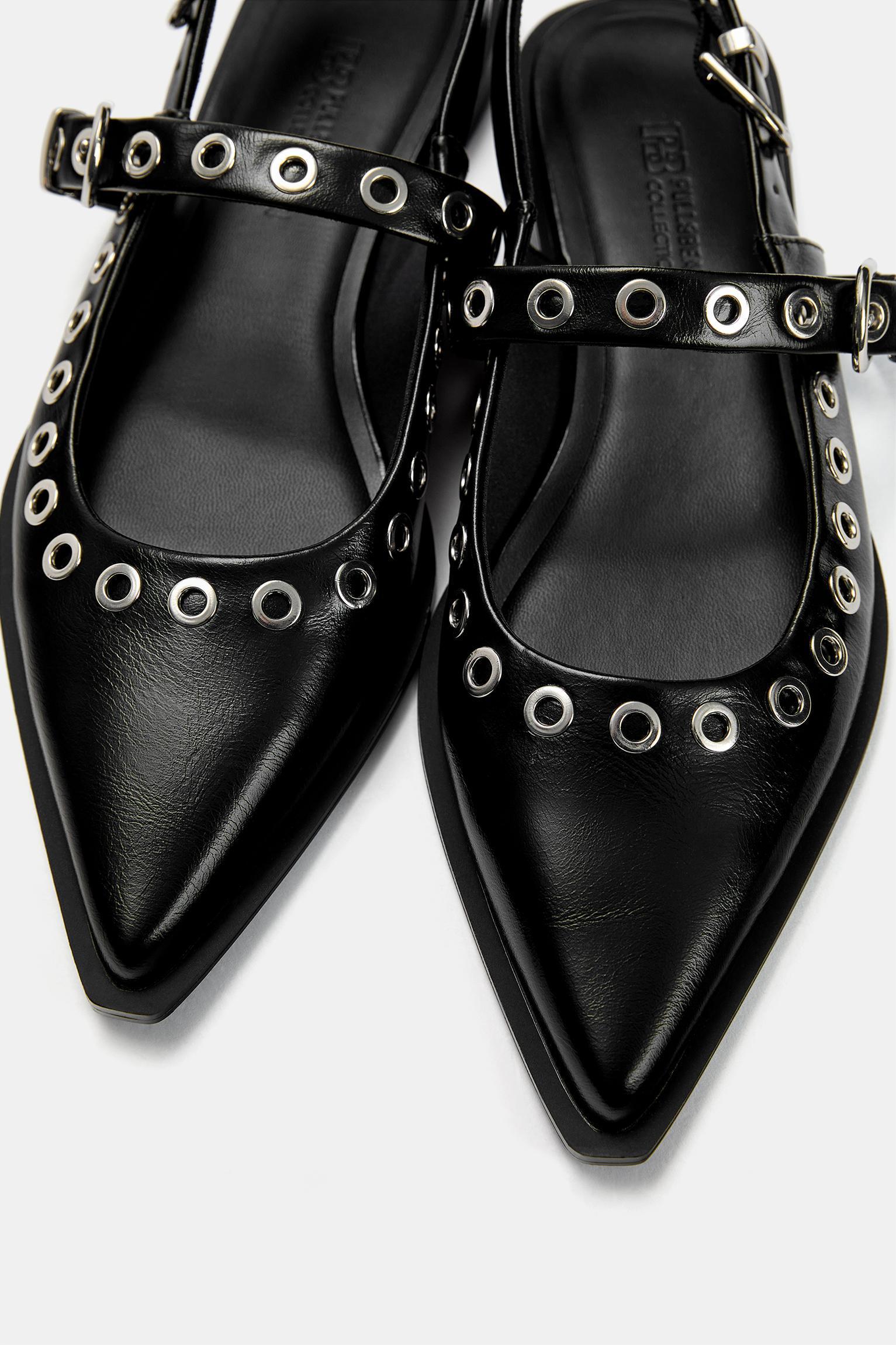 Studded slingback shoes Product Image