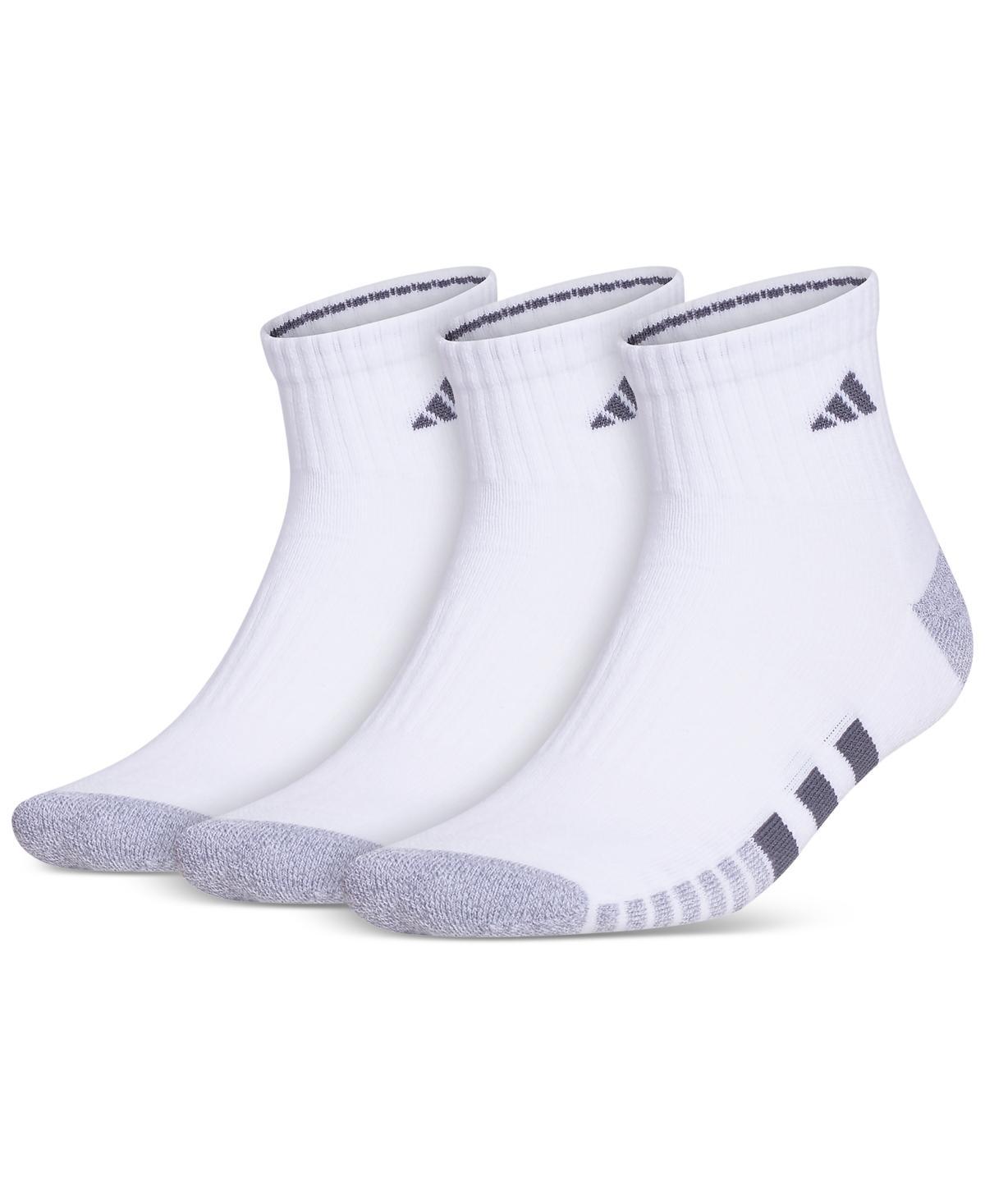 adidas Cushioned Quarter Socks 3 Pairs Black XL Product Image