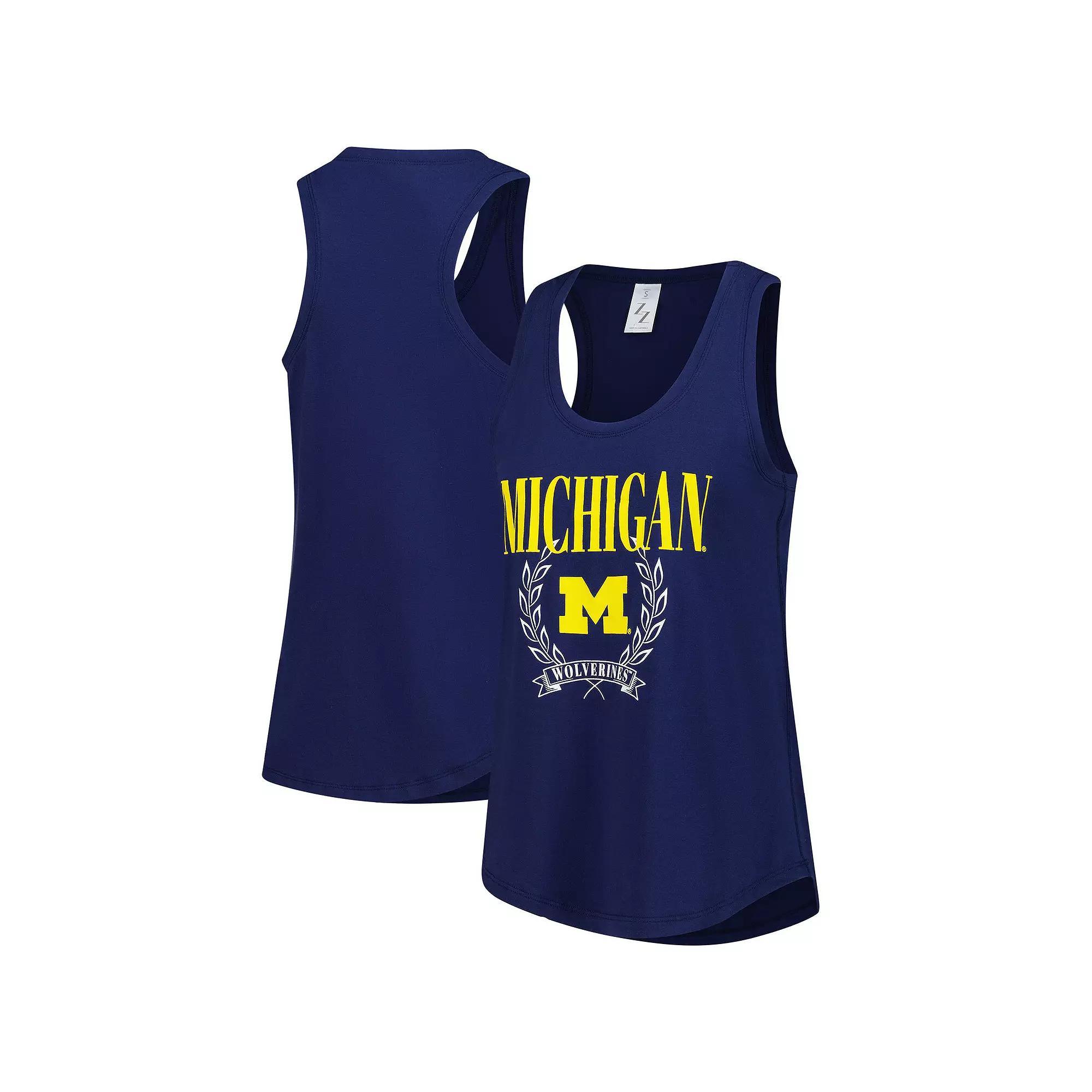 Women's ZooZatz Navy Michigan Wolverines Everyday Tank Top,  Product Image