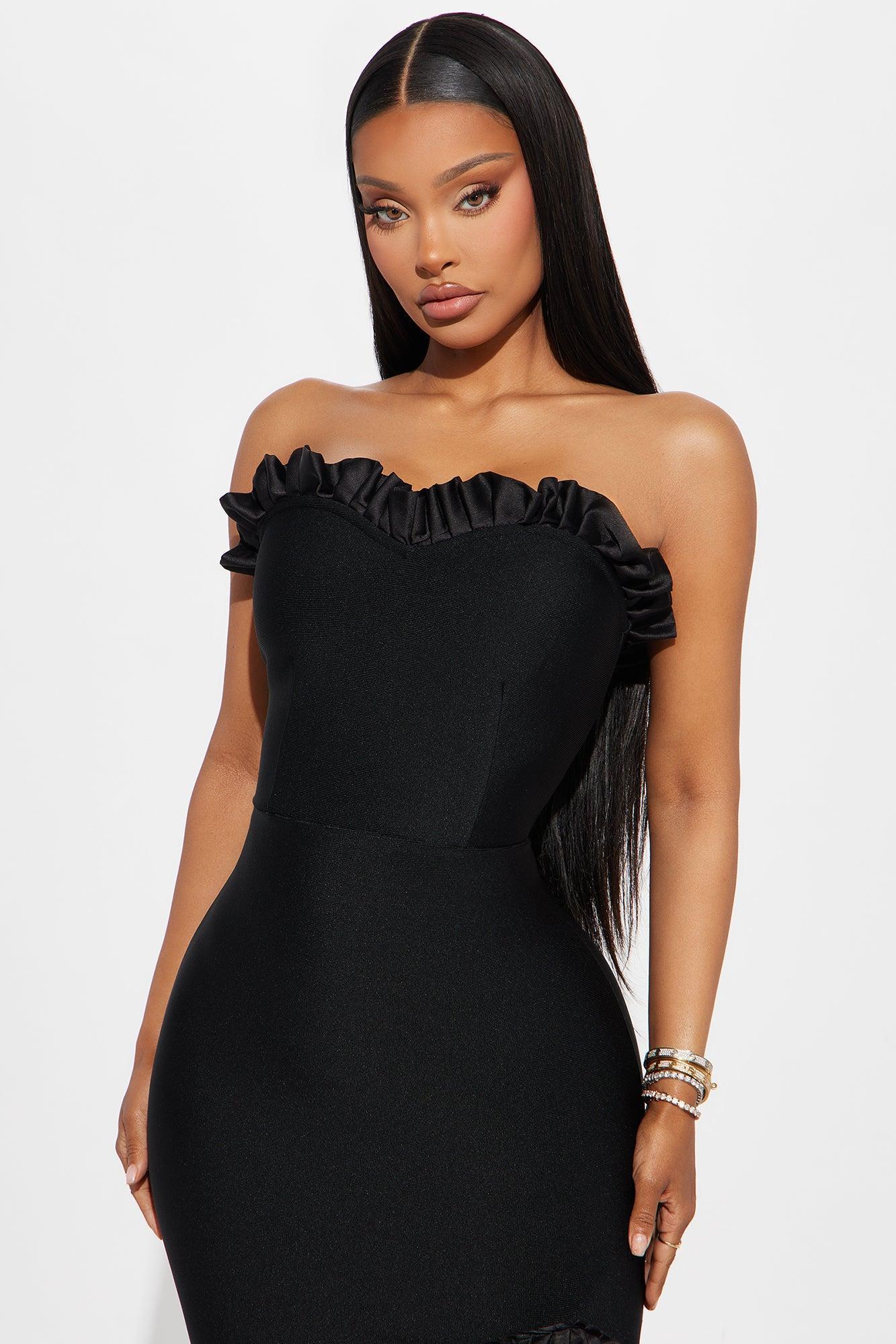 Elizabeth Bandage Maxi Dress - Black Product Image