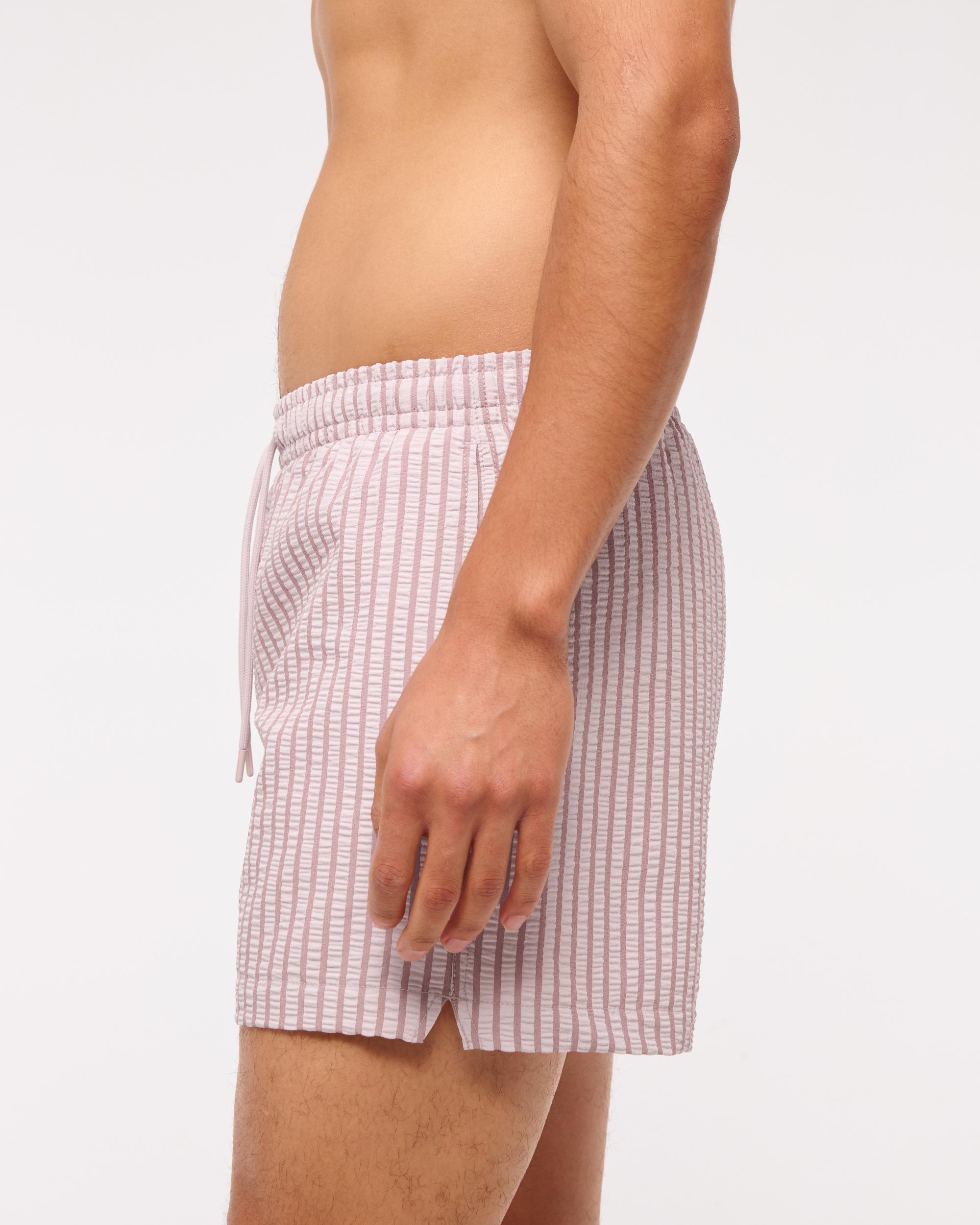 Pull-On Micro-Seersucker Swim Trunk Product Image