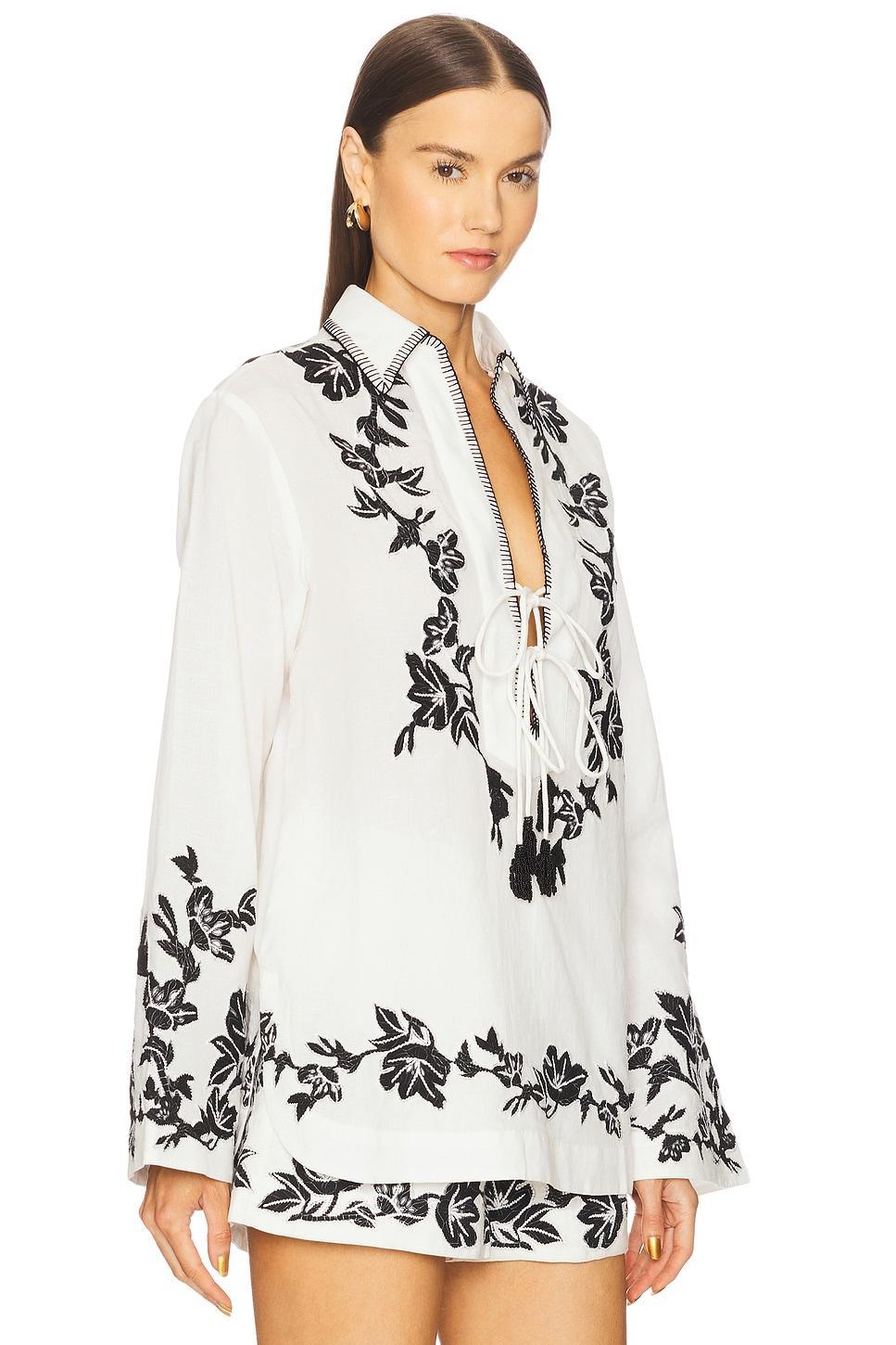 Drop Shoulder Collared Tunic HEMANT AND NANDITA Product Image