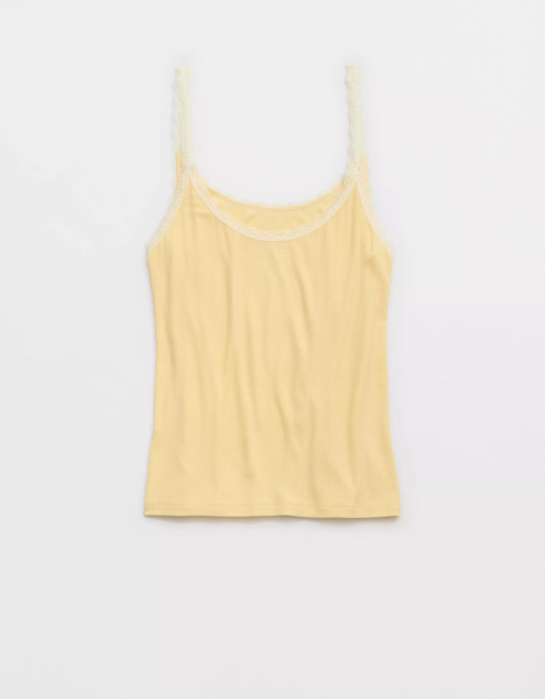 Aerie Real Soft® Lace Trim Tank Product Image