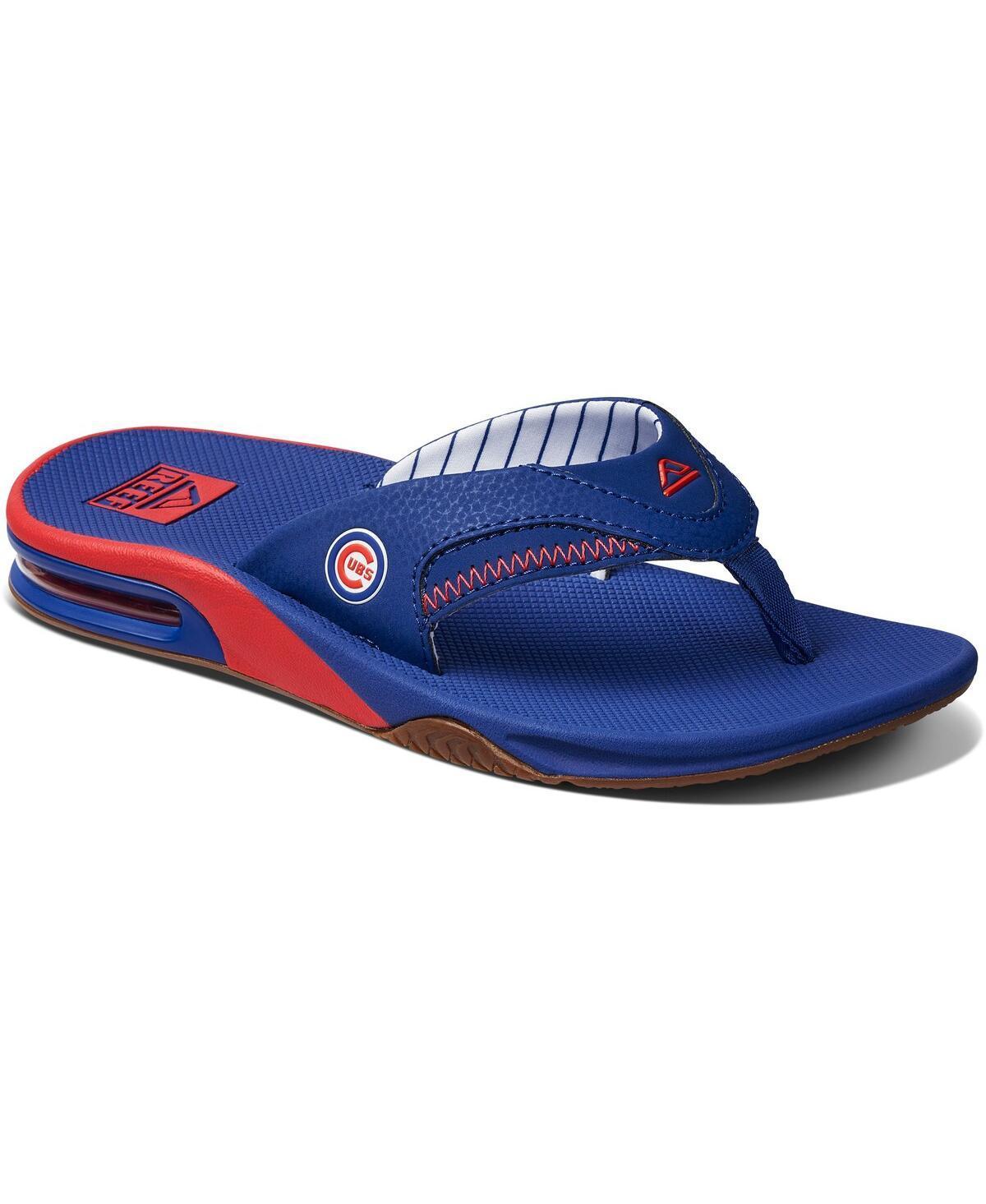 Womens REEF Chicago Cubs Fanning Bottle Opener Sandals Product Image